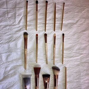 Jane Iredale Makeup Brushes 15 Piece + Jane Iredale Brush Cleaner + Disposables